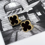 Load image into Gallery viewer, Van Cleef and Arpels Vintage Alhambra 1 Motif Earrings
