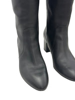 将图片加载到图库查看器，Stuart Weitzman Yuliana 60 Knee-High Zip Boots, Black Nappa Leather, Size US 7B/EU 37.5
