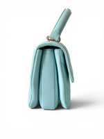 将图片加载到图库查看器，Chanel Trendy CC Small Chevron Sky Blue Lambskin Gold-tone Hardware
