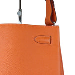 将图片加载到图库查看器，Hermes So Kelly 22 Togo Calfskin Orange SHW
