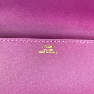 Hermes Medor Clutch 23 Tosca Swift Leather, 24kt Gold-Plated Hardware