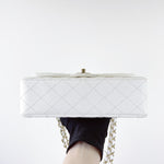 Load image into Gallery viewer, Chanel Timeless Classic Small White Caviar Gold-tone Hardware
