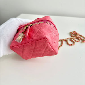 Chanel Micro Vanity Bag Pink Caviar Gold-Tone Hardware