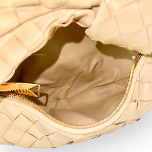 Bottega Venneta Nappa Intrecciato Jodie Mini Porridge / Beige Color, Gold-tone Hardware