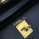 Load image into Gallery viewer, Hermes Kelly 28 Sellier Vintage Black Box Leather 24kt Gold-Plated Hardware
