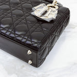 Charger l&#39;image dans la galerie, Christian Dior My Lady ABCDior Small Black Lambskin Gold-tone Hardware
