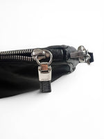 Load image into Gallery viewer, Prada Tessuto Leather and Nylon Baguette - Black, Silver-tone Hardware
