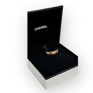 Chanel Coco Crush Quilted Ring, Beige/Pink Gold
Size 58EU/8.5US, Small (Middle) Version