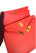 Charger l&#39;image dans la galerie, Hermes Kelly 25 Sellier Epsom Leather 24kt Gold Plated  Hardware
