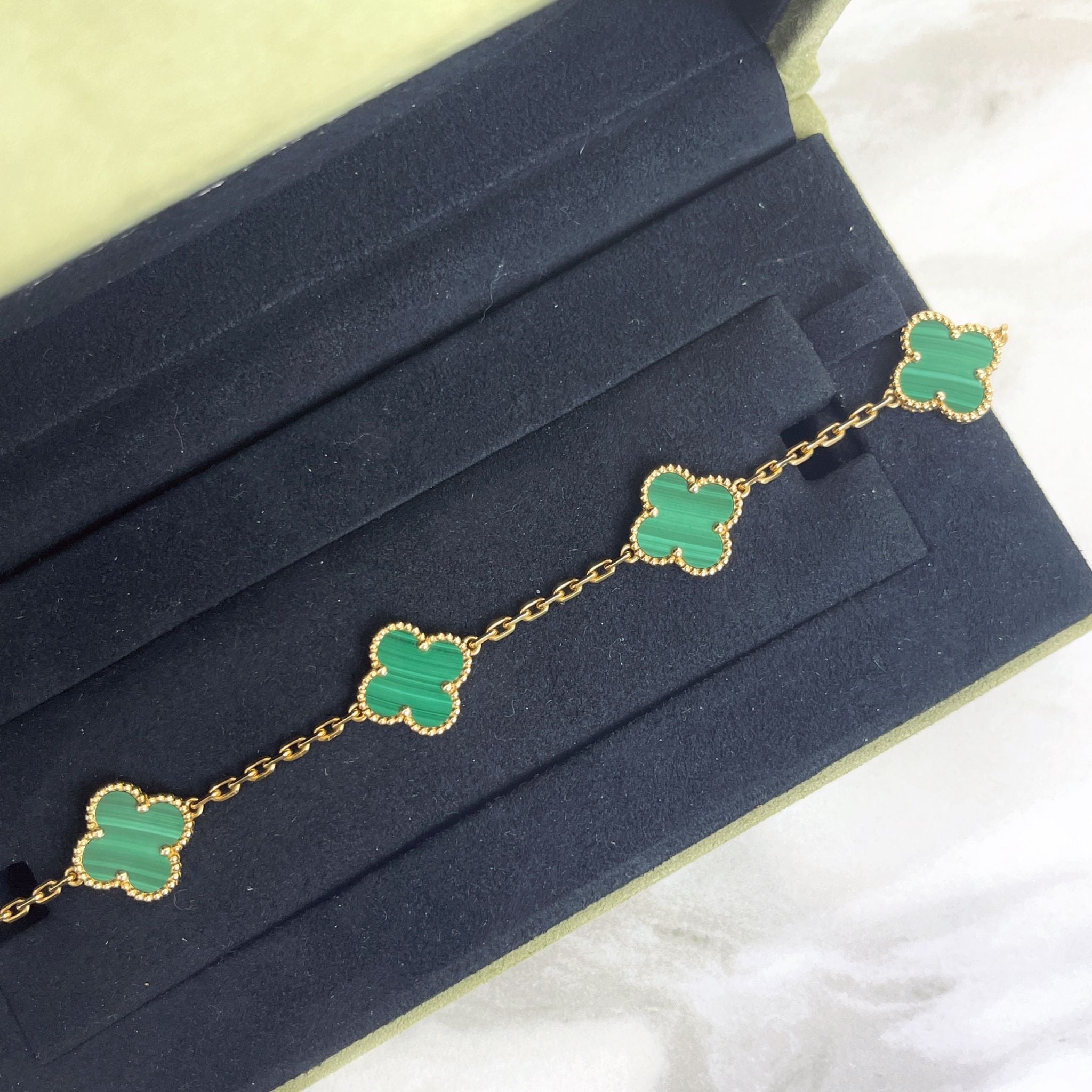 Van Cleef and Arpels Vintage Alhambra 5 Motifs Bracelet VCA