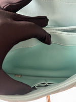 将图片加载到图库查看器，Chanel Trendy CC Small Chevron Sky Blue Lambskin Gold-tone Hardware
