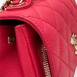 Load image into Gallery viewer, Chanel Business Affinity Small, Strawberry Red Grained Calfskin - Caviar, Gold-tone Hardware
