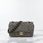 将图片加载到图库查看器，Chanel Shoulder Bag Houndstooth Tweed
