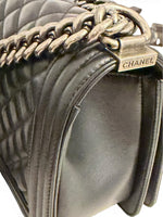 Charger l'image dans la galerie, Chanel Leboy Old Medium Black Calfskin, Ruthenium Hardware
