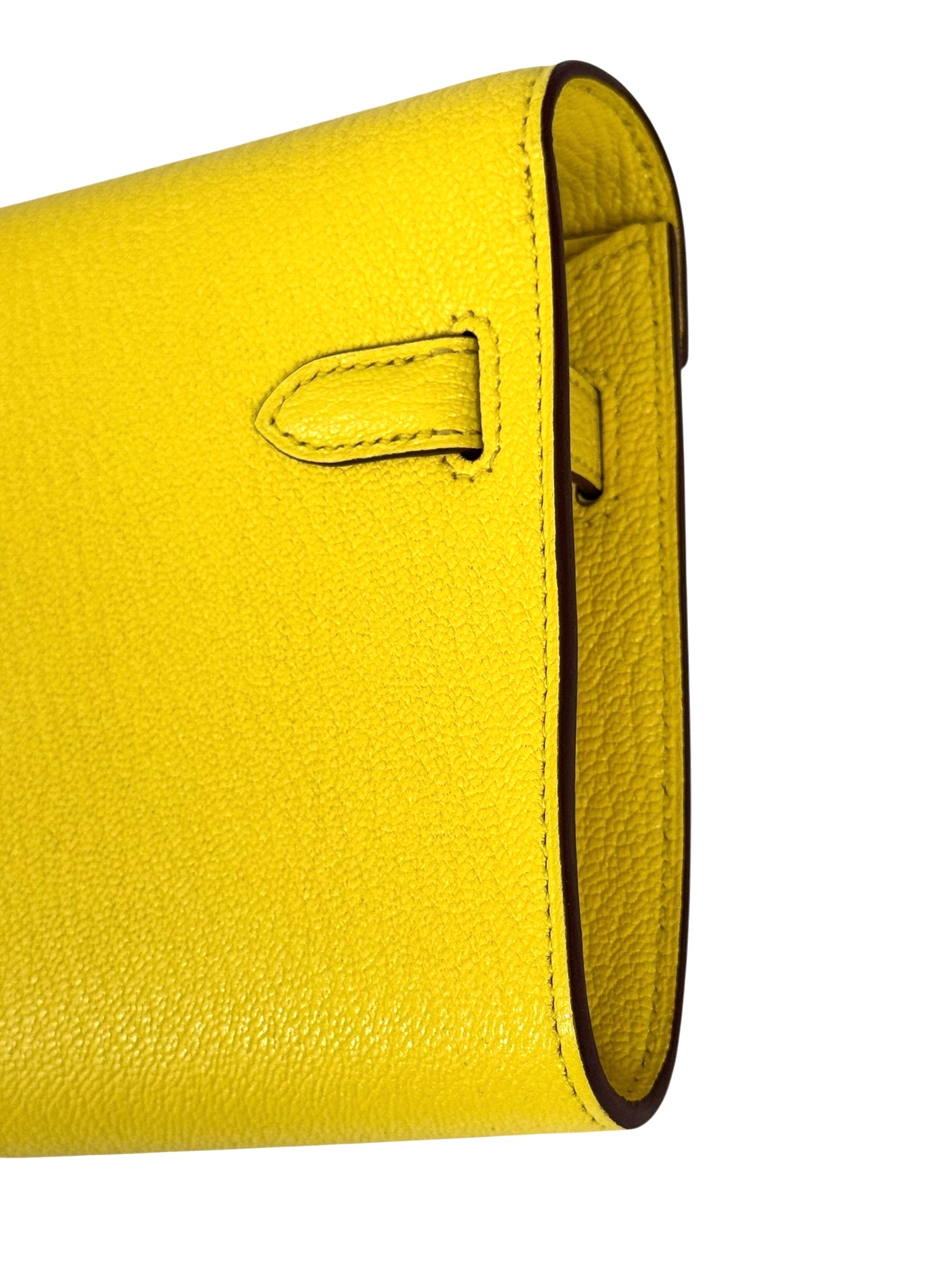 Hermes Kelly To Go Chevre 24kt Gold-plated Hardware