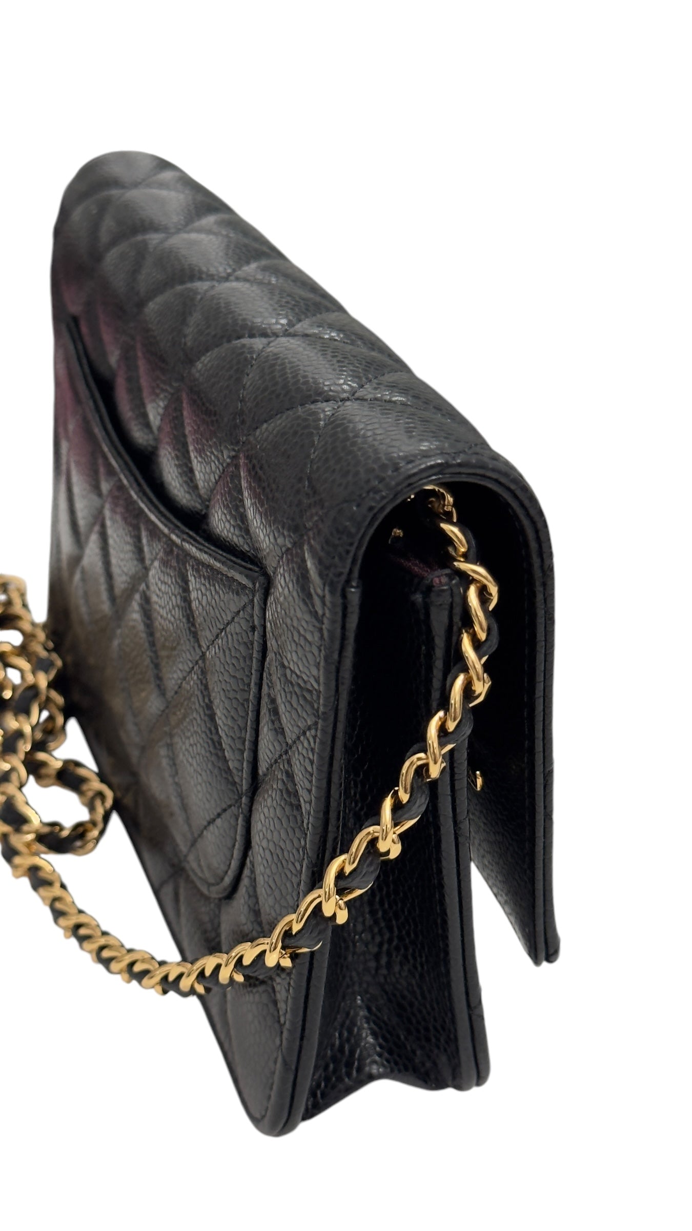 Chanel Classic Wallet on Chain Black Caviar Gold-tone Hardware