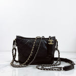 Load image into Gallery viewer, Chanel Gabrielle Small Black Calfskin Mixed Hardware
