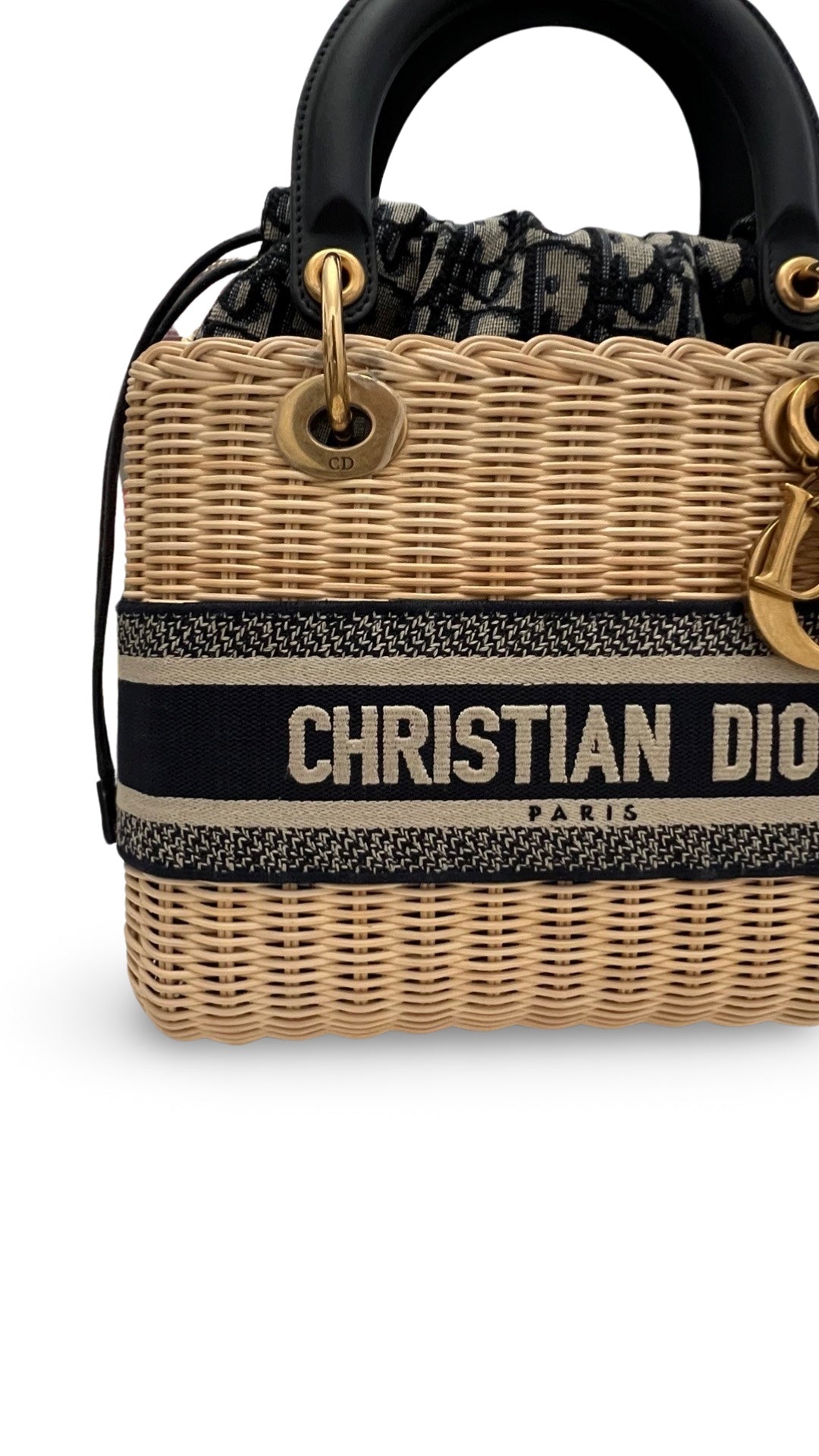 Christian Dior Lady Dior Natural Wicker - Medium