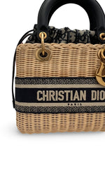 Charger l&#39;image dans la galerie, Christian Dior Lady Dior Natural Wicker - Medium
