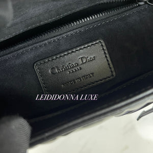 Christian Dior Lady Dior Diamond Motif Black Ultramatte Small