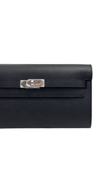 将图片加载到图库查看器，Hermes Kelly To Go Black Epsom Leather Palladium Hardware
