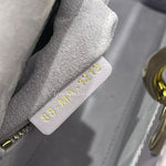 将图片加载到图库查看器，Christian Dior My Lady ABCDior Small Lilac Lambskin, Gold-tone Hardware - Small
