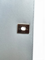 将图片加载到图库查看器，Chanel Coco Handle Mini 21K Blue Caviar Gold-tone Hardware
