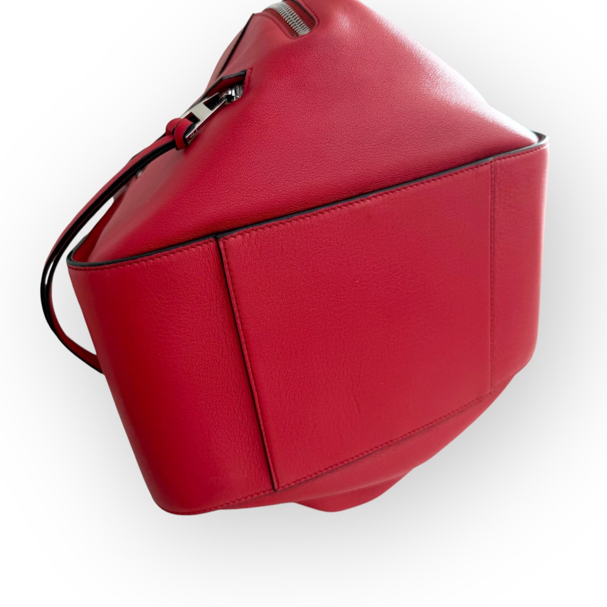 Loewe Hammock Bag Small, Red Grained Calfskin, Gold-tone Hardware