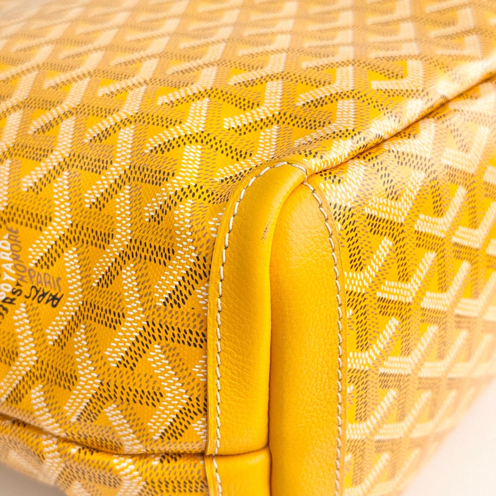 Goyard Artois PM Tote Yellow Goyardine Canvass