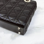 Charger l&#39;image dans la galerie, Christian Dior My Lady ABCDior Small Black Lambskin Gold-tone Hardware
