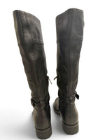 Load image into Gallery viewer, PRADA Knee-High Riding Boots, Black, Womens 7
