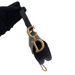 Load image into Gallery viewer, Christian Dior Saddle Mini/Small Black Grained Calfskin Gold-tone Hardware
