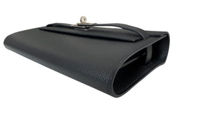 Hermes Kelly To Go Black Epsom Leather Palladium Hardware