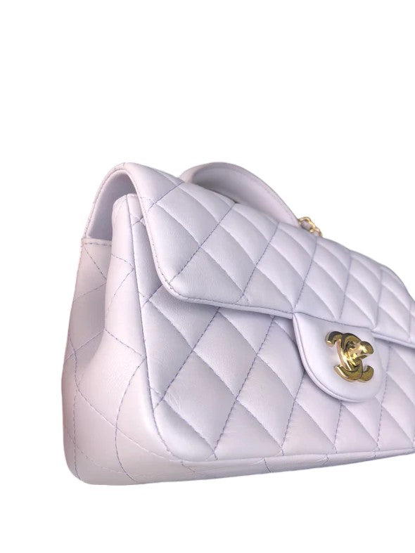 Chanel 21K Lilac Mini Top Handle Light Gold-tone Hardware