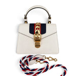 Load image into Gallery viewer, Gucci Mini Sylvie Bag, White Calfskin Leather, Goldtone Hardware
