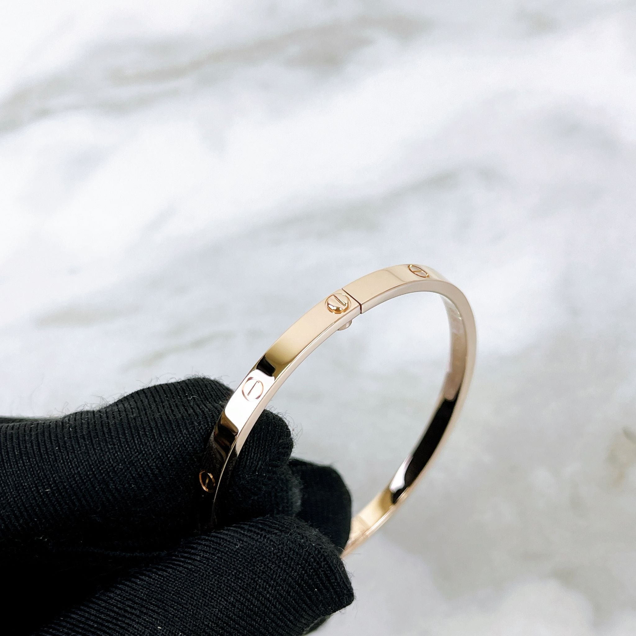 Cartier Love Bracelet, Small Model Rose Gold Size 16