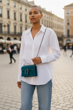 Load image into Gallery viewer, Gucci Dionysus Super Mini Peacock Velvet Crystal Embellished and Silver-tone Hardware
