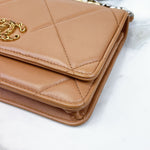 Load image into Gallery viewer, Chanel19 Wallet on Chain 21K Caramel Lambskin Mixed Hardware
