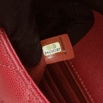 Load image into Gallery viewer, Chanel Coco Handle Small Red Caviar Gold-tone Hardware
