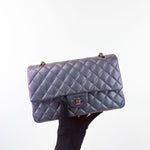 将图片加载到图库查看器，Chanel Timeless Classic Medium M/L 16C Iridescent Purple Rainbow Hardware
