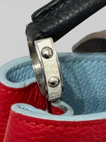 Load image into Gallery viewer, Louis Vuitton LV Capucine BB - Red, Blue, Taupe, Silver-tone Hardware
