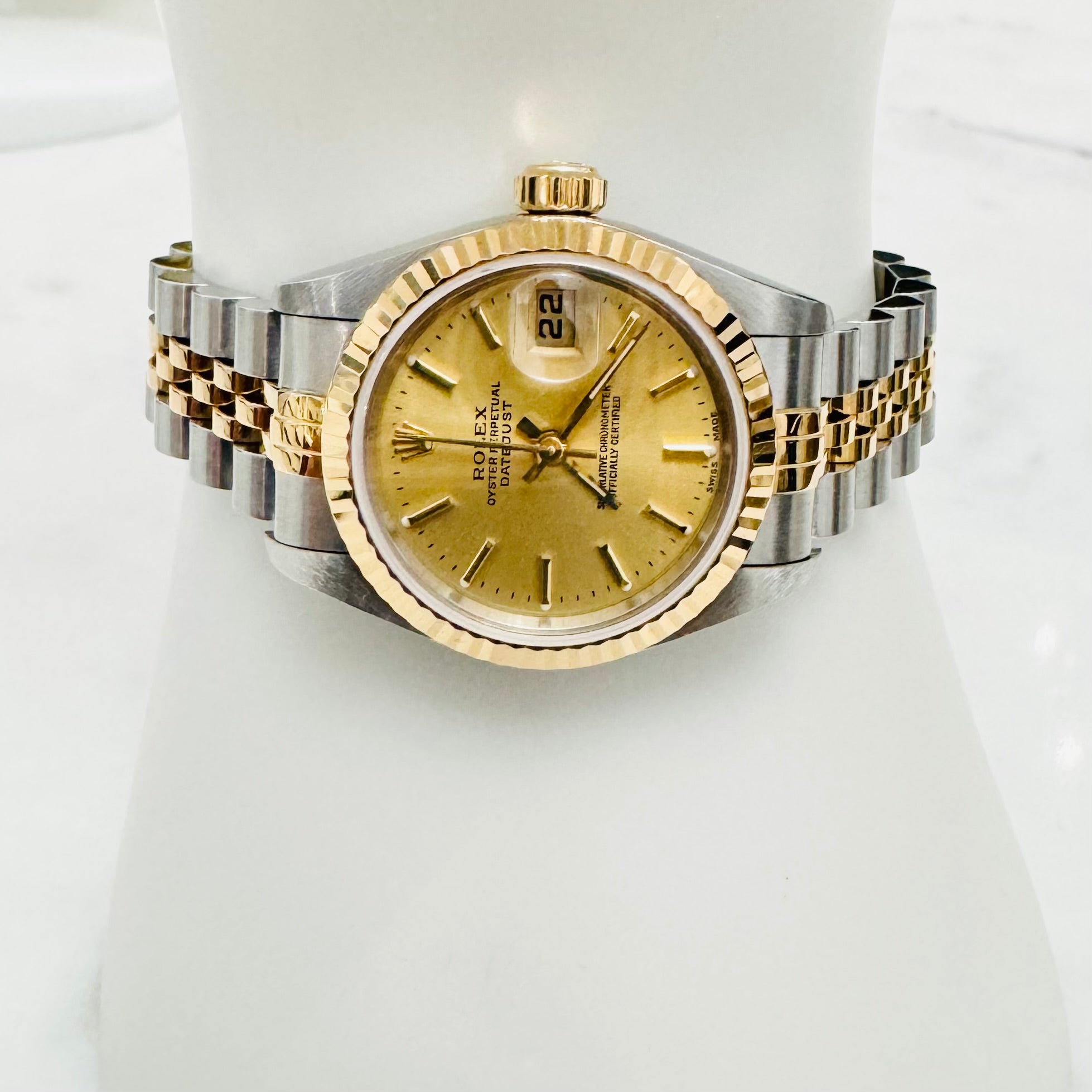 Rolex Datejust 26mm 18K Yellow Gold Stainless Steel Jubilee Lady's Watch