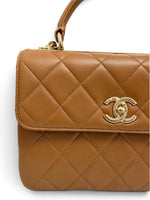 Load image into Gallery viewer, Chanel Trendy CC Small Caramel Lambskin Gold-tone Hardware
