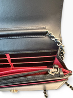 Load image into Gallery viewer, Chanel Gabrielle Quilted Wallet on Chain, Black Calfskin, Mixed-tone Hardware

