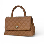 Charger l'image dans la galerie, Chanel Coco Handle Mini 21P Caramel Caviar Gold-tone Hardware
