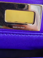 将图片加载到图库查看器，Fendi Peekaboo Mini Nappa Shahtoosh in Purple Rain Silver-tone Hardware
