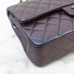 将图片加载到图库查看器，Chanel Timeless Classic Medium M/L 16C Iridescent Purple Rainbow Hardware
