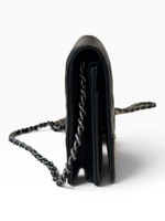 Load image into Gallery viewer, Chanel Gabrielle Quilted Wallet on Chain, Black Calfskin, Mixed-tone Hardware
