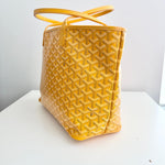 将图片加载到图库查看器，Goyard Artois PM Tote Yellow Goyardine Canvass
