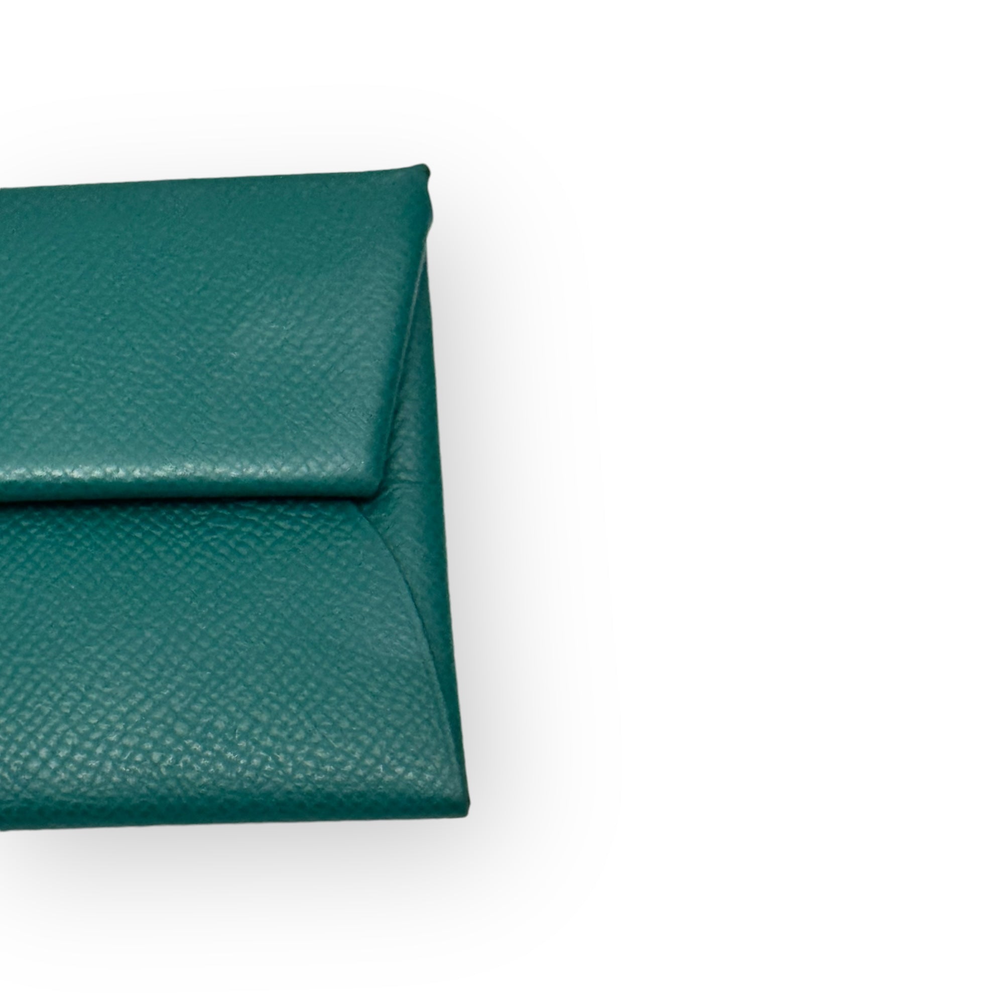 Hermes Bastia Coin Purse Malachite Epsom, Palladium-plated Hardware